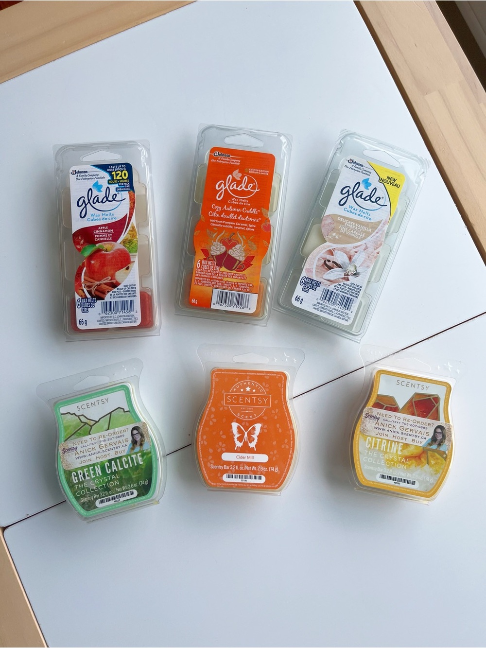 ✨2 for 10$✨ Glade & Scentsy Wax Melt Cubes Bundle - 20 Cubes Mixed Scents